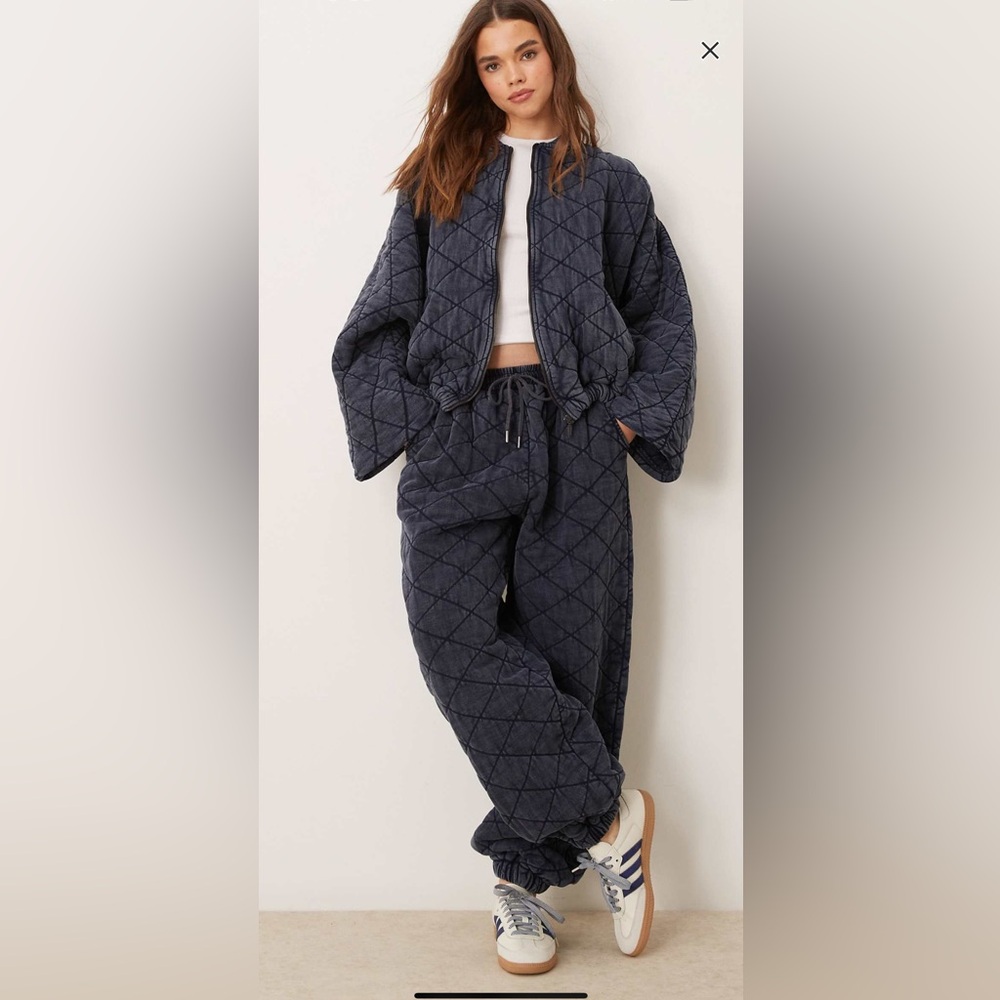 NWT ASOS EDITION JERSEY QUILTED OVERSIZED SWEATPANTS | LARGE